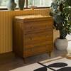 Lolly 3-Drawer Changer Dresser With Removable Changing Tray, Natural Walnut - Dressers - 9