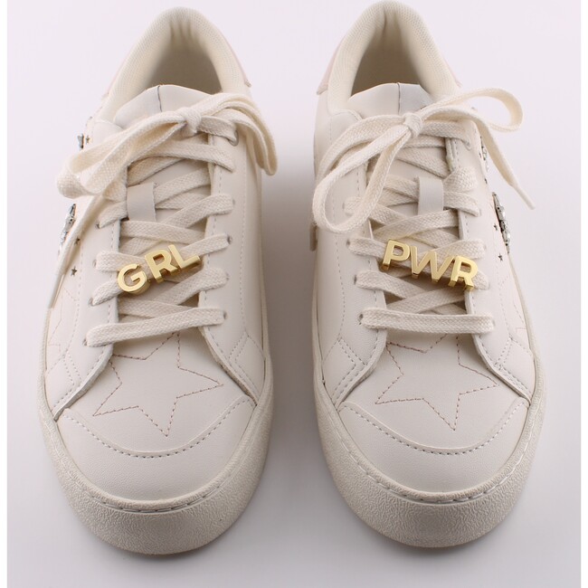 Gold Girl Power Shoe Charm Set