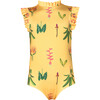 Plantulas Amarillo Alisson One Piece Swimsuit, Yellow - One Pieces - 1 - thumbnail