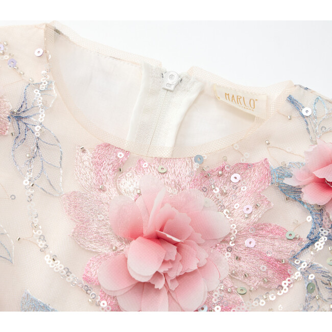 Rosalia Embroidered Mini Dress, Floral - Dresses - 3