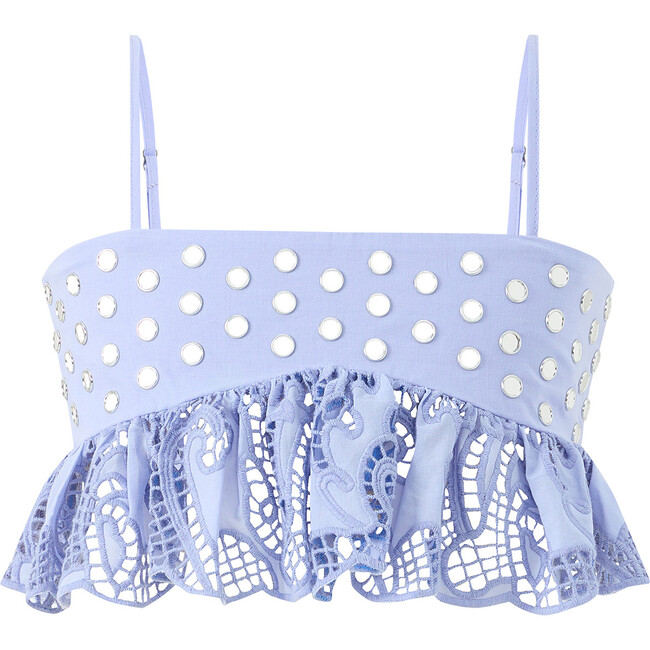 Luciana Embroidered Top, Lavender