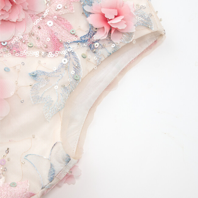 Rosalia Embroidered Mini Dress, Floral - Dresses - 4