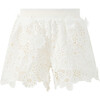 Lucinda Embroidered Shorts, Ivory - Shorts - 1 - thumbnail