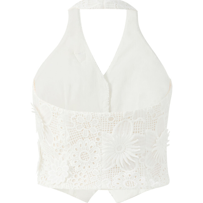 Lucinda Embroidered Vest, Ivory