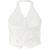 Lucinda Embroidered Vest, Ivory - Vests - 2