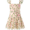 Leonora Embroidered Mini Dress, Floral - Dresses - 1 - thumbnail