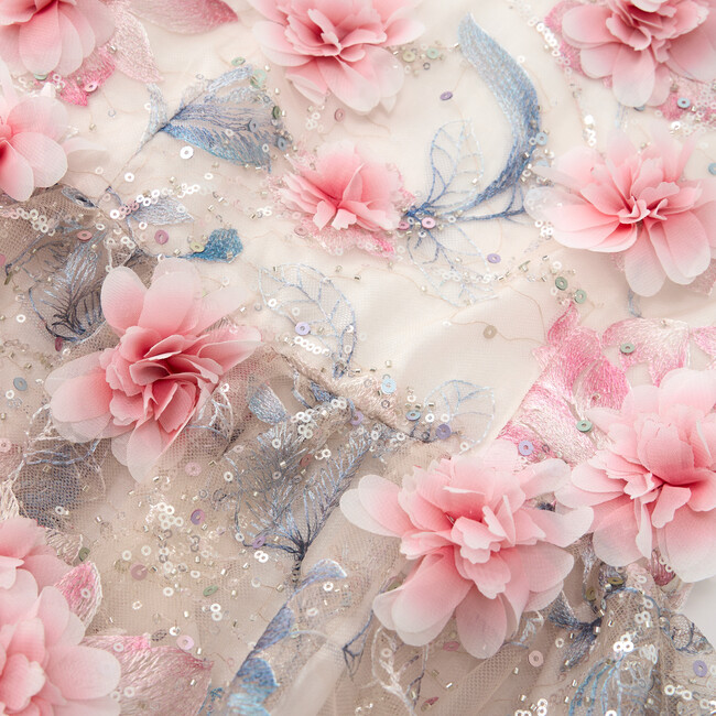 Rosalia Embroidered Mini Dress, Floral - Dresses - 5