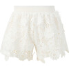 Lucinda Embroidered Shorts, Ivory - Shorts - 2