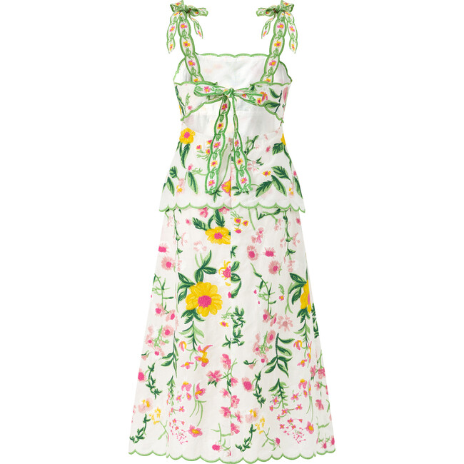 Kaylee Cotton Embroidered Maxi Dress, Floral