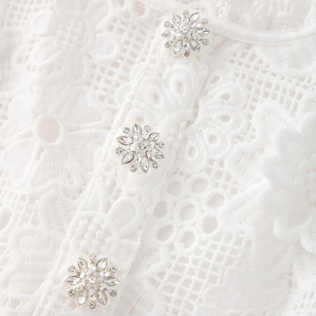 Lucinda Embroidered Mini Dress, Ivory - Dresses - 4