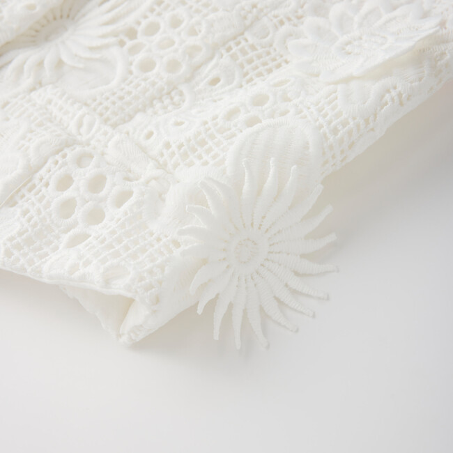 Lucinda Embroidered Vest, Ivory - Vests - 5