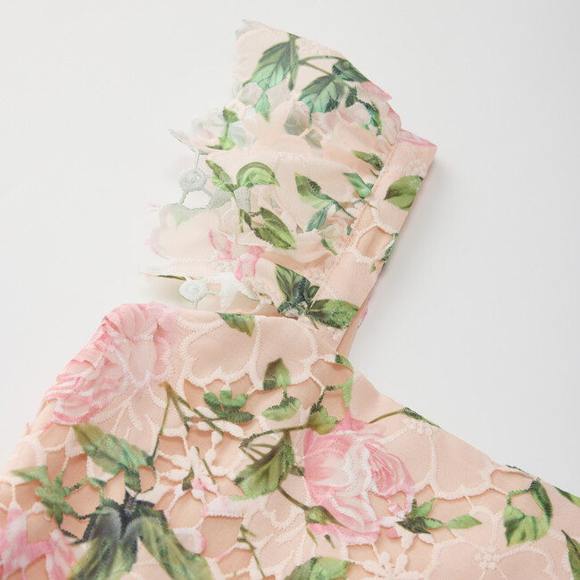 Leonora Embroidered Mini Dress, Floral - Dresses - 4