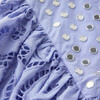 Luciana Embroidered Bubble Mini Skirt, Lavender - Skirts - 4