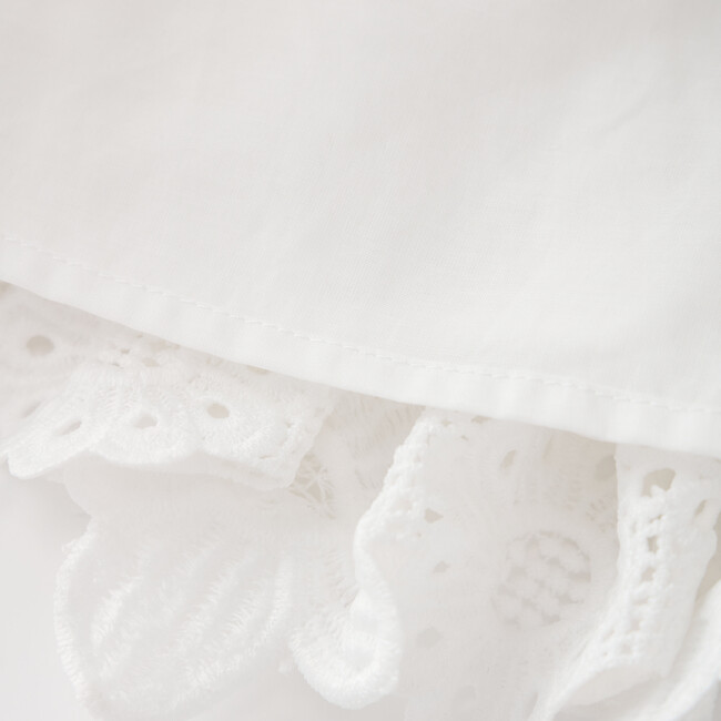 Lucinda Embroidered Mini Dress, Ivory - Dresses - 7