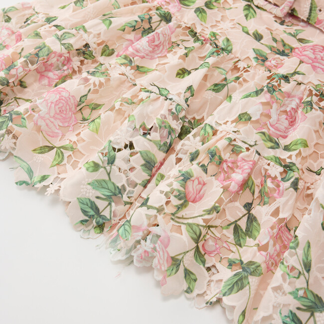 Leonora Embroidered Mini Dress, Floral - Dresses - 6