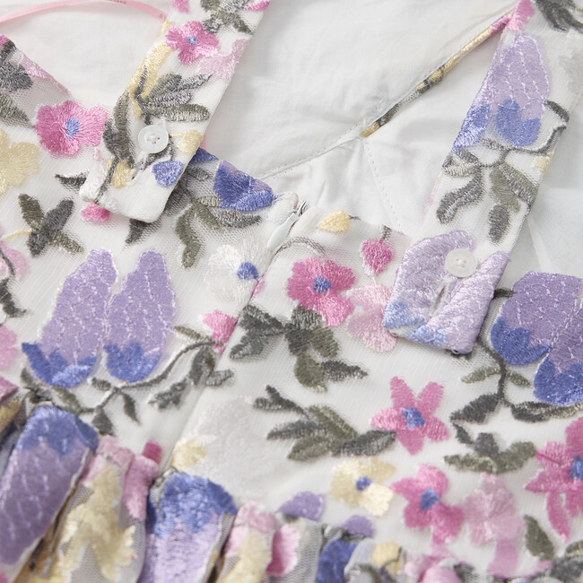 Mariah Embroidered Halter Neck Dress, Floral - Dresses - 8