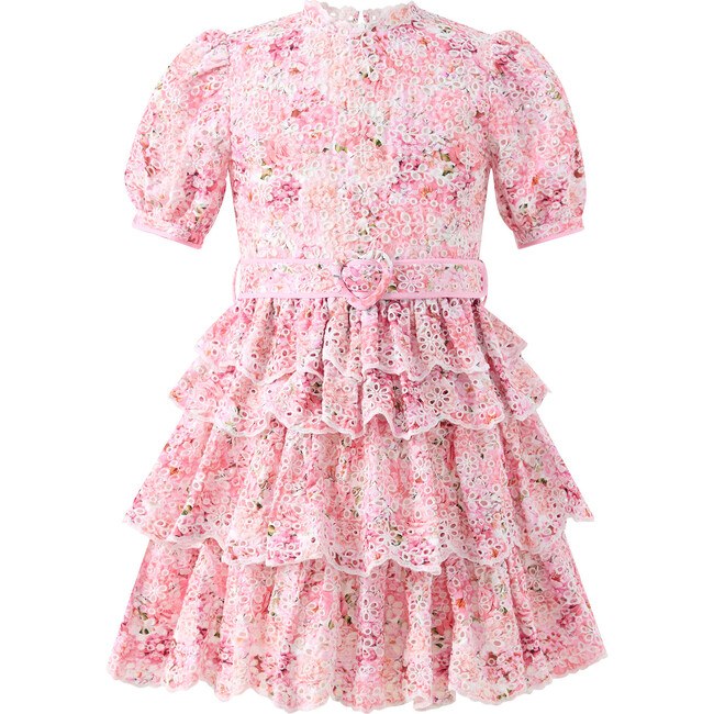 Julietta Cotton Embroidered Mini Dress, Floral
