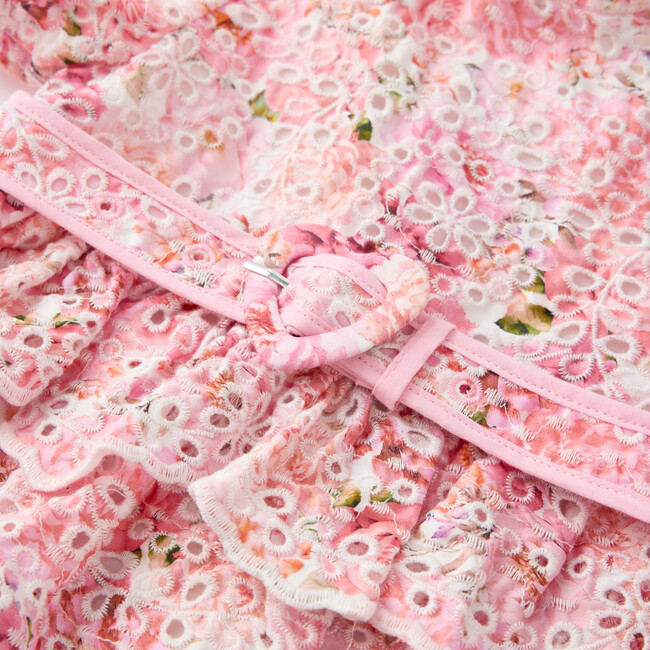 Julietta Cotton Embroidered Mini Dress (Baby), Floral - Dresses - 3