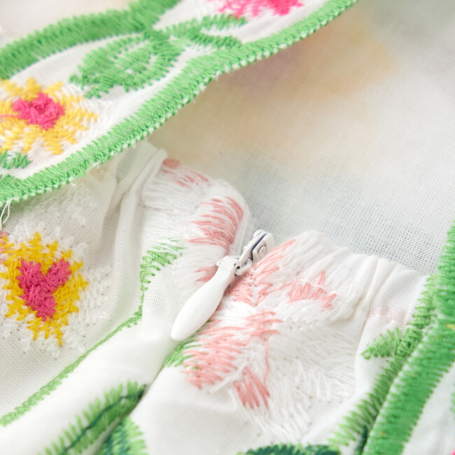 Kaylee Cotton Embroidered Maxi Dress, Floral - Dresses - 8