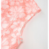 Holly Cotton Embroidered Mini Dress, Coral - Dresses - 4