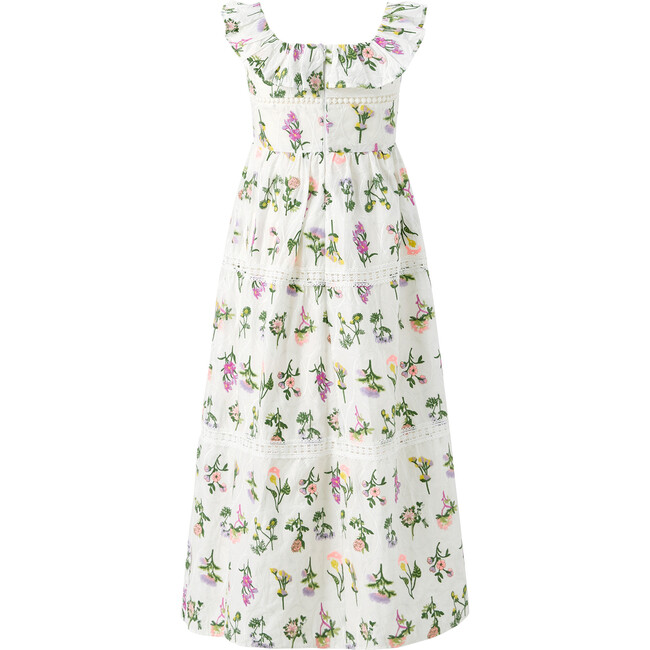 Emely Frill Embroidered Maxi Dress, Floral
