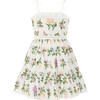 Emely Embroidered Mini Dress, Floral - Dresses - 2