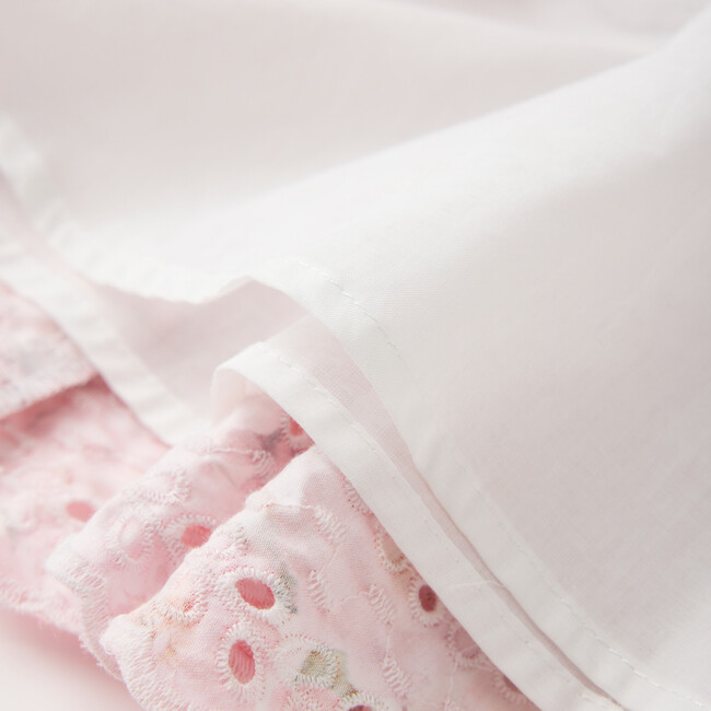 Julietta Cotton Embroidered Mini Dress, Floral - Dresses - 7