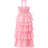 Ellie Cotton Frill Maxi Dress, Pink - Dresses - 2