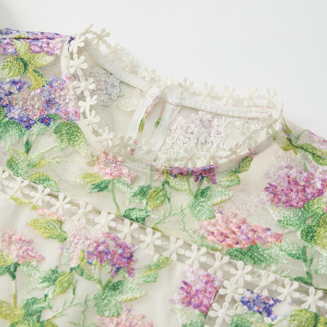Clementine Embroidered Mini Dress, Floral - Dresses - 3