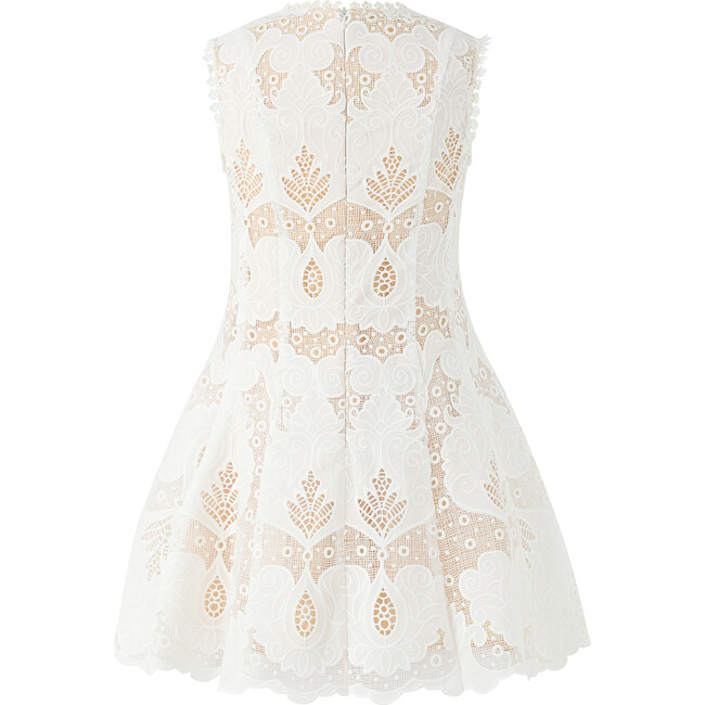 Celia Lace Mini Dress, Ivory
