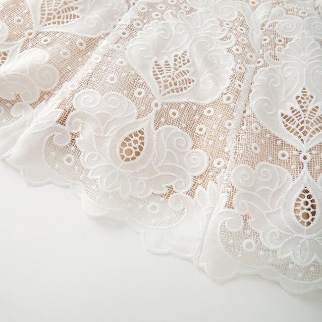 Celia Lace Mini Dress, Ivory - Dresses - 6