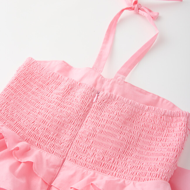 Ellie Cotton Frill Maxi Dress, Pink - Dresses - 7