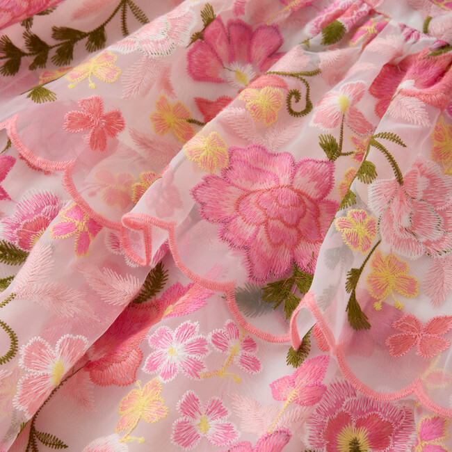 Avery Embroidered Maxi Dress, Floral - Dresses - 4