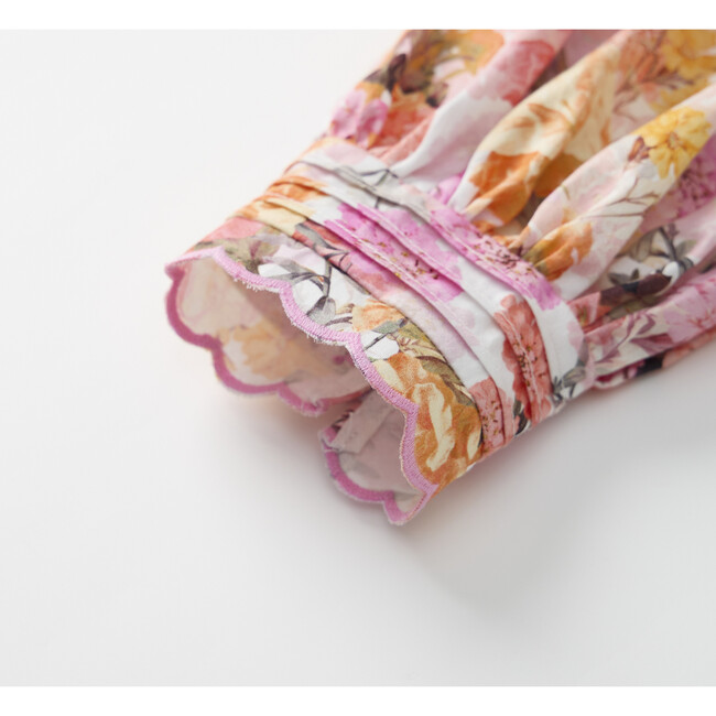 Alessia Cotton Sleeve Top, Floral - Blouses - 5