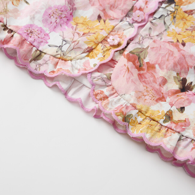 Alessia Cotton Sleeve Top, Floral - Blouses - 6