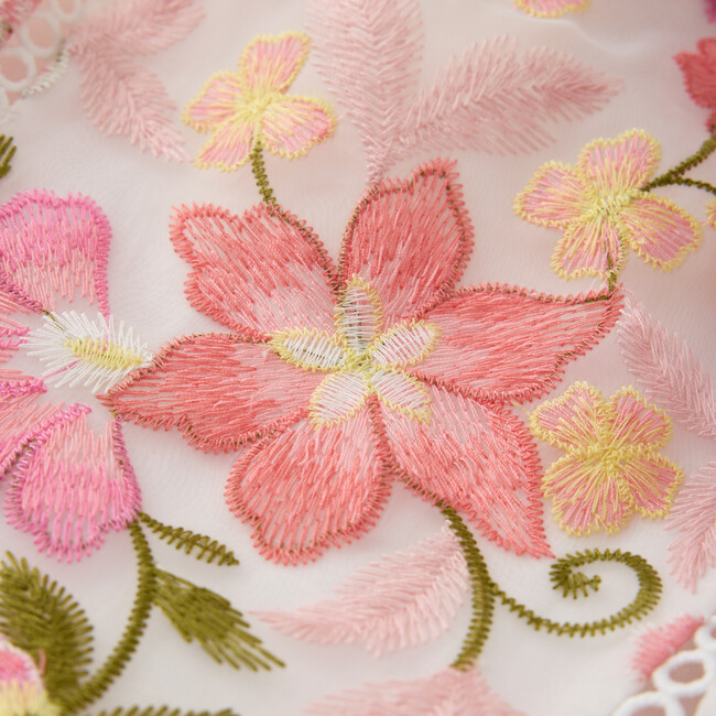 Avery Embroidered Mini Dress, Floral - Dresses - 6