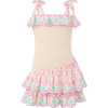 Alanna Shirred Embroidered Mini Dress, Multi - Dresses - 1 - thumbnail