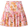 Alessia Cotton Mini Skirt, Floral - Skirts - 1 - thumbnail