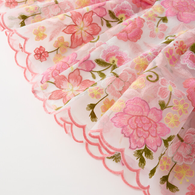 Avery Embroidered Mini Dress, Floral - Dresses - 7