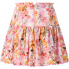 Alessia Cotton Mini Skirt, Floral - Skirts - 2