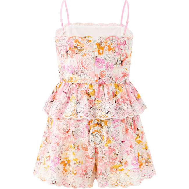 Alessia Cotton Embroidered Romper, Floral