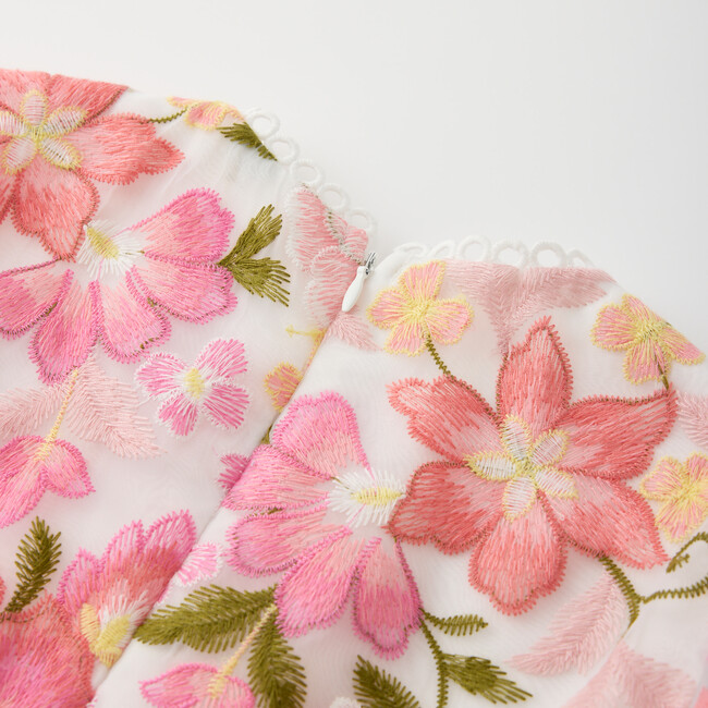 Avery Embroidered Mini Dress, Floral - Dresses - 9