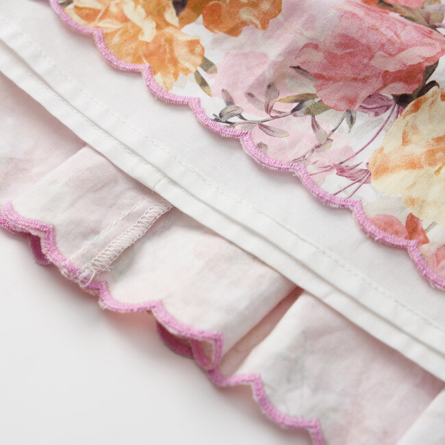 Alessia Cotton Mini Skirt, Floral - Skirts - 5