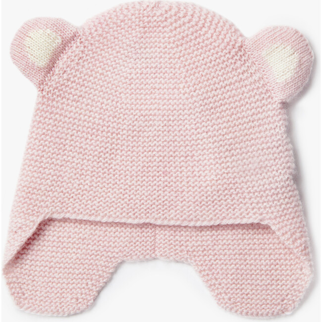 Newborn Teddy Hat, Pale Pink