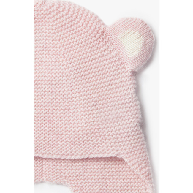 Newborn Teddy Hat, Pale Pink