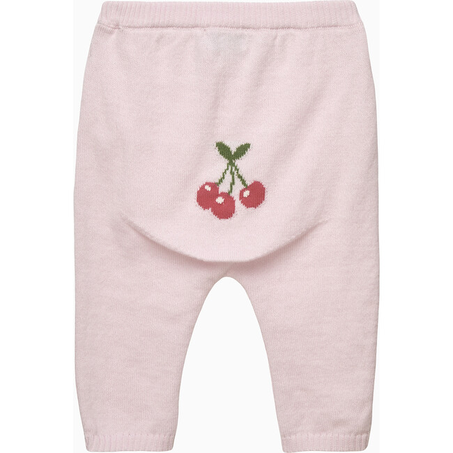 Cherry Leggings, Pale Pink