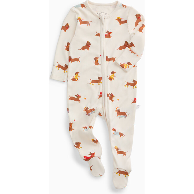 Sausage Dog Two Way Zip-Up Sleepsuit