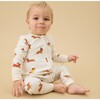 Sausage Dog Two Way Zip-Up Sleepsuit - Footie Pajamas - 3