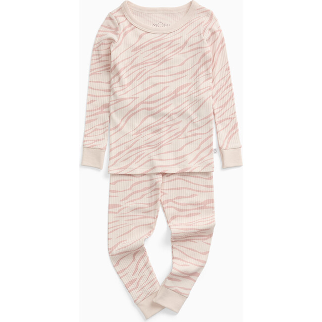 Ribbed Zebra Pajama Set