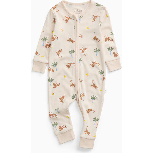 Monkey Two Way Zip-Up Romper